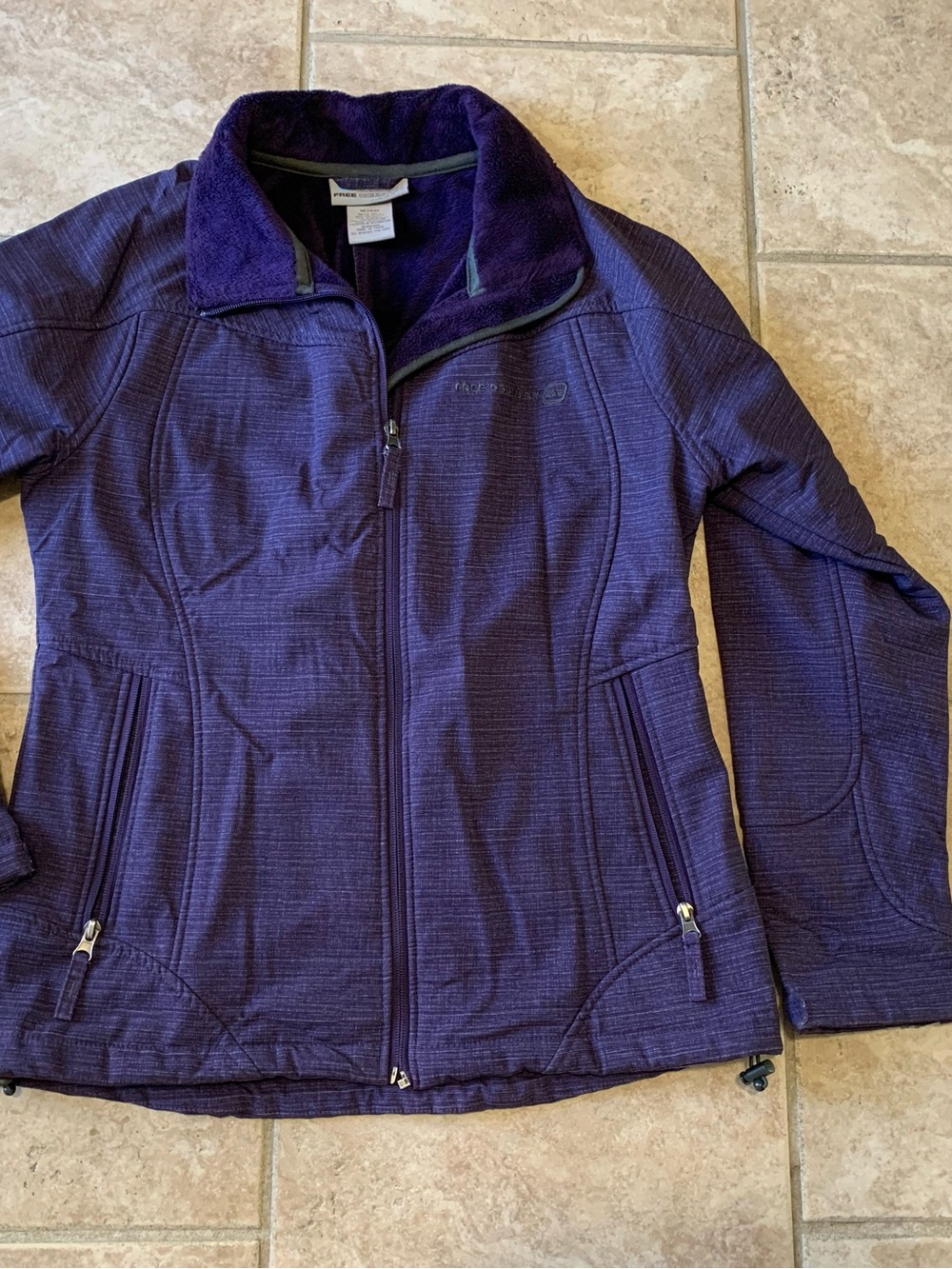 Free Country Women's Purple Full-Zip Utility Jacket